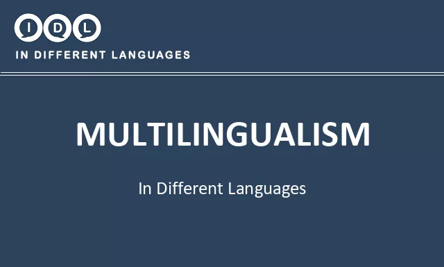 Multilingualism in Different Languages - Image