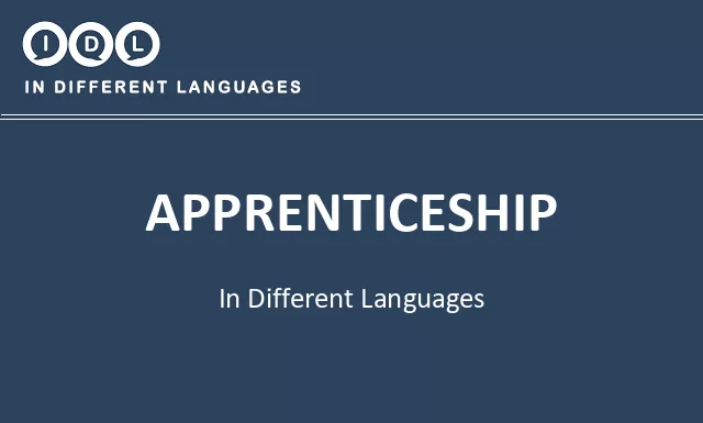 Apprenticeship in Different Languages - Image