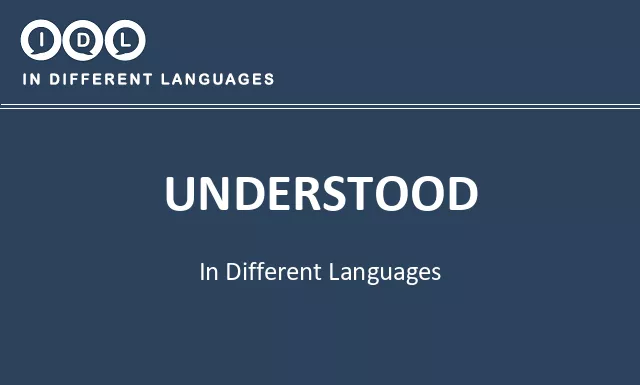 Understood in Different Languages - Image