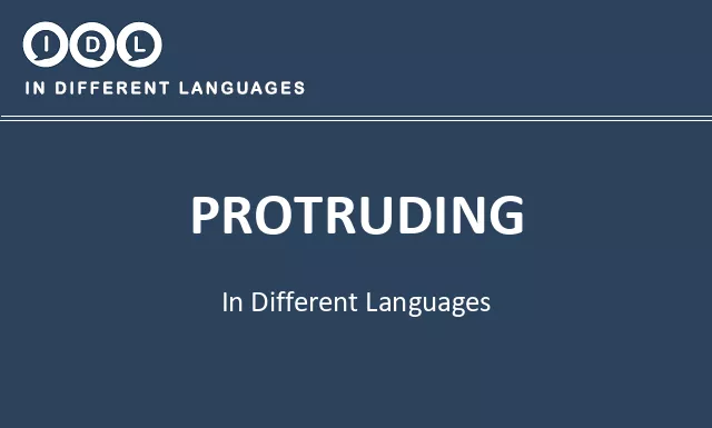 Protruding in Different Languages - Image