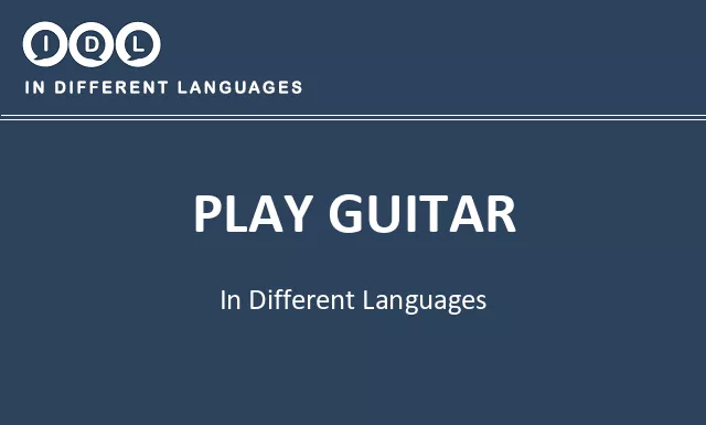 Play guitar in Different Languages - Image