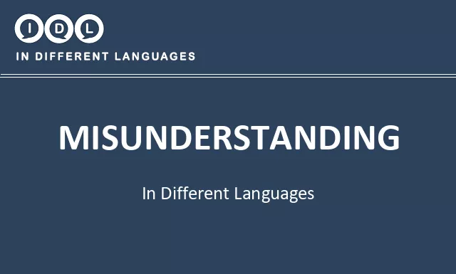 Misunderstanding in Different Languages - Image