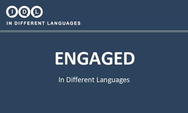 Engaged in Different Languages - Image