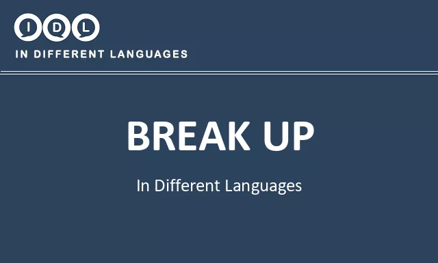 Break up in Different Languages - Image