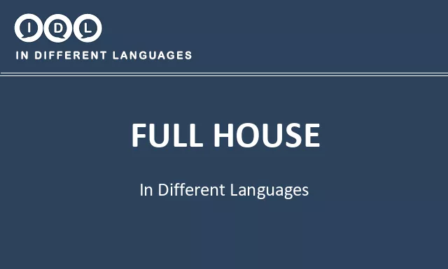 Full house in Different Languages - Image