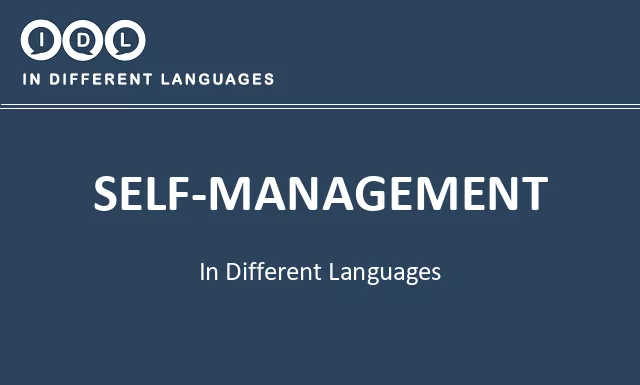 Self-management in Different Languages - Image
