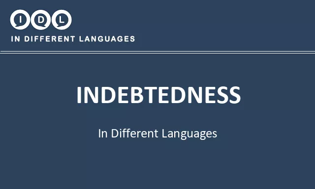 Indebtedness in Different Languages - Image