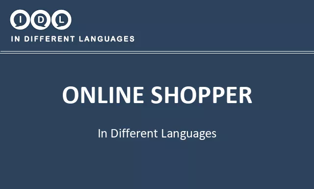 Online shopper in Different Languages - Image