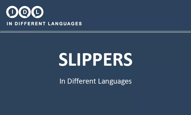 Slippers in Different Languages - Image