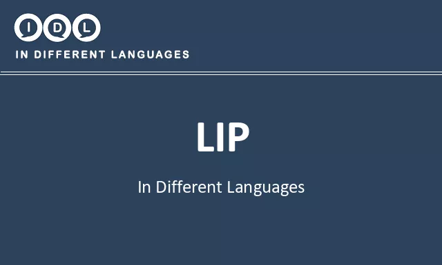 Lip in Different Languages - Image
