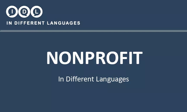 Nonprofit in Different Languages - Image