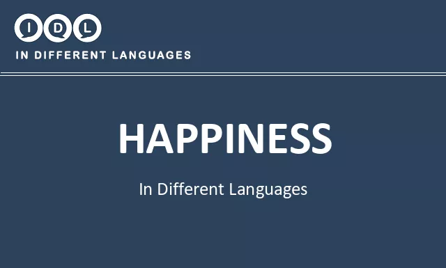 Happiness in Different Languages - Image