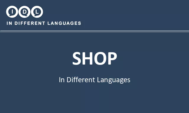 Shop in Different Languages - Image