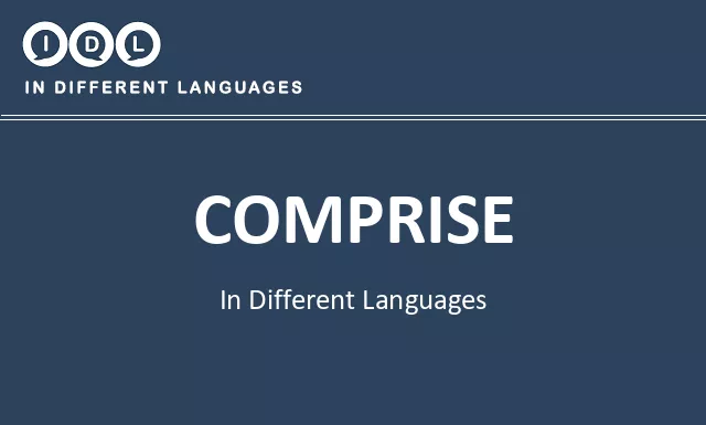 Comprise in Different Languages - Image