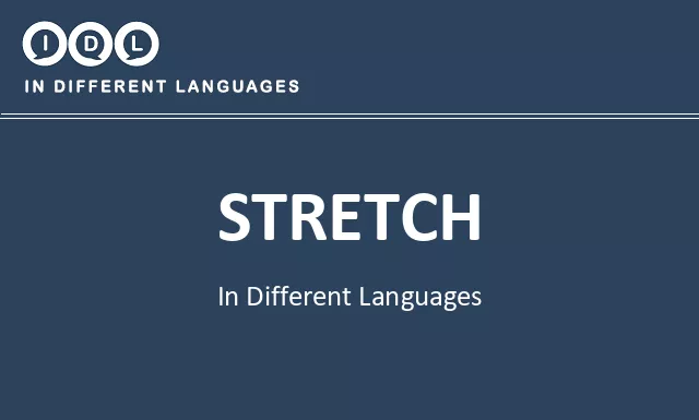 Stretch in Different Languages - Image