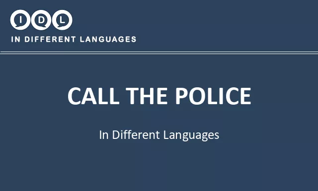 Call the police in Different Languages - Image