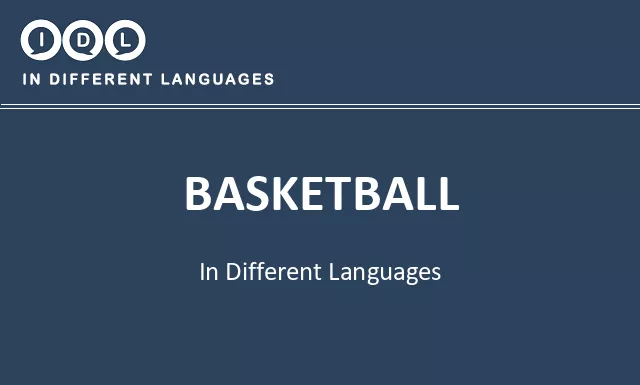 Basketball in Different Languages - Image