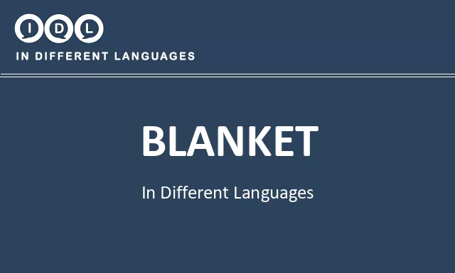 Blanket in Different Languages - Image