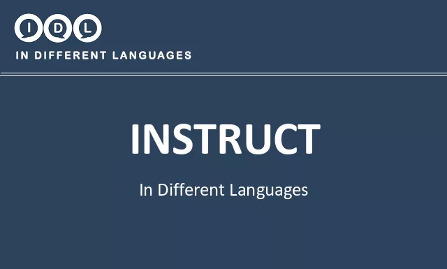 Instruct in Different Languages - Image