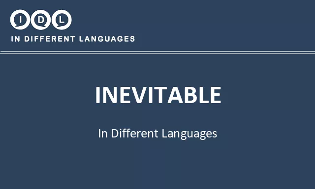 Inevitable in Different Languages - Image
