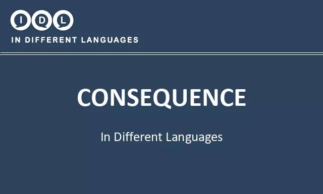 Consequence in Different Languages - Image
