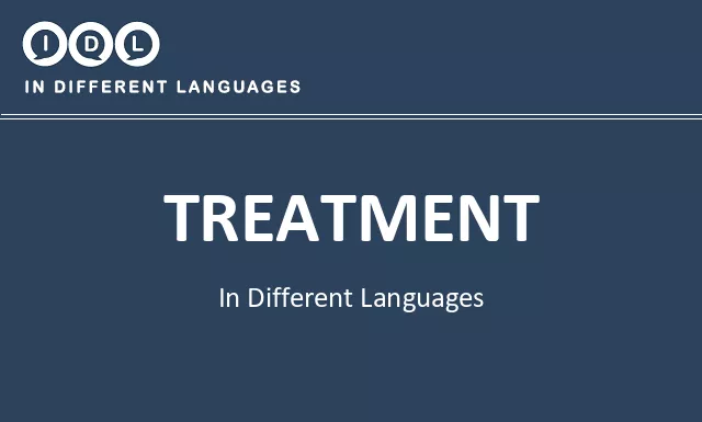 Treatment in Different Languages - Image