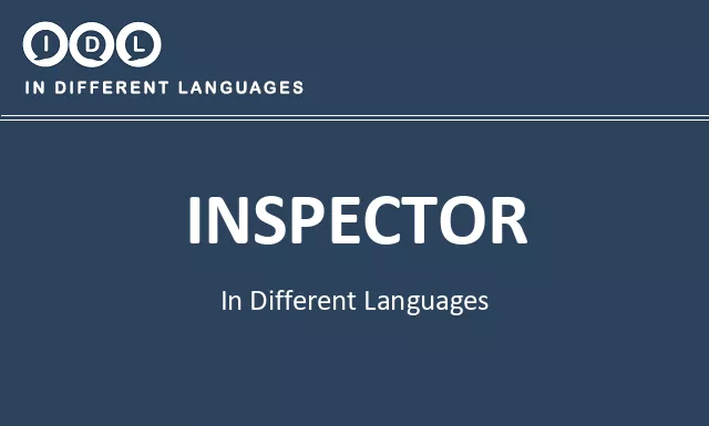 Inspector in Different Languages - Image