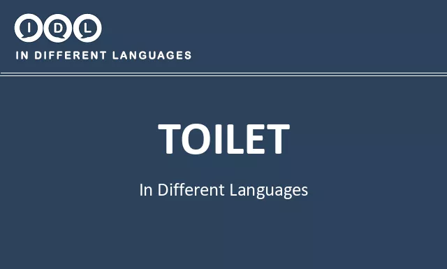 Toilet in Different Languages - Image