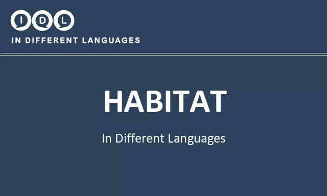 Habitat in Different Languages - Image