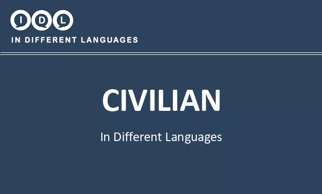 Civilian in Different Languages - Image