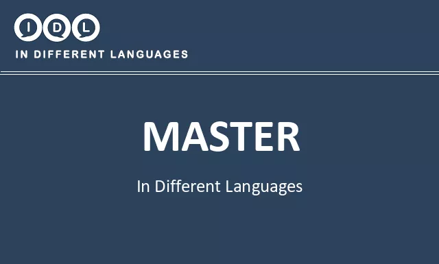 Master in Different Languages - Image