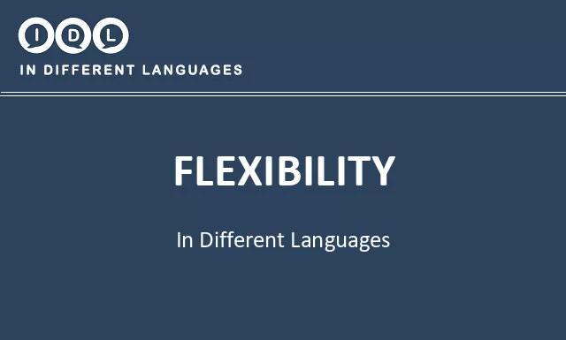 Flexibility in Different Languages - Image