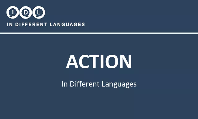 Action in Different Languages - Image
