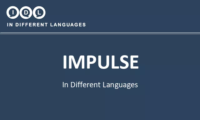 Impulse in Different Languages - Image