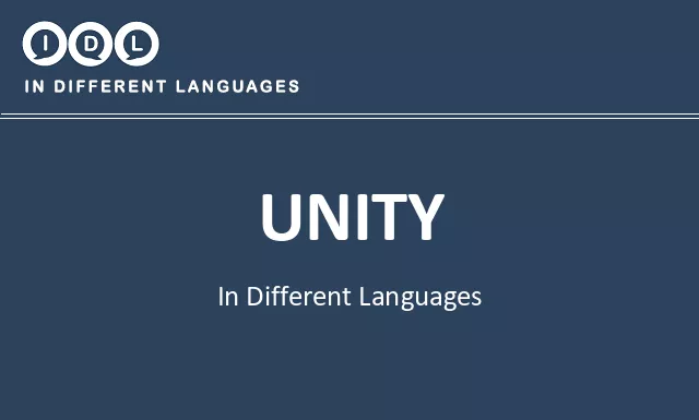 Unity in Different Languages - Image