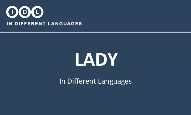 Lady in Different Languages - Image