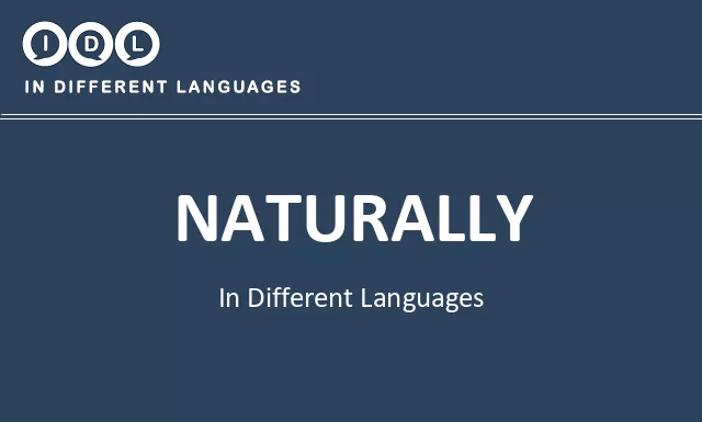 Naturally in Different Languages - Image