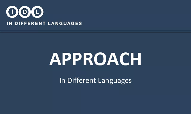 Approach in Different Languages - Image