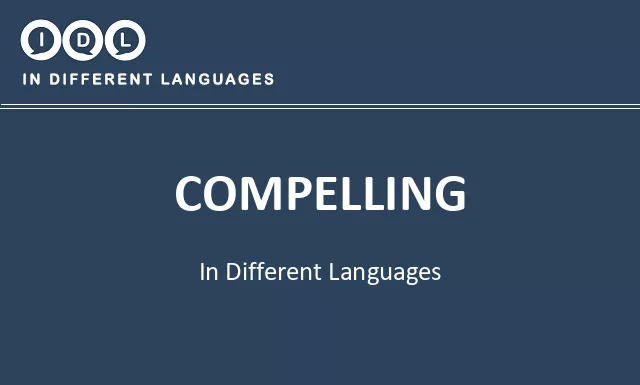 Compelling in Different Languages - Image