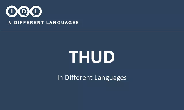 Thud in Different Languages - Image