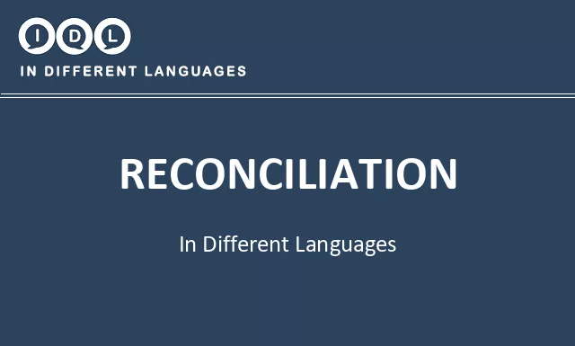 Reconciliation in Different Languages - Image
