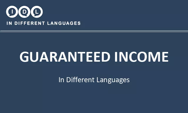 Guaranteed income in Different Languages - Image