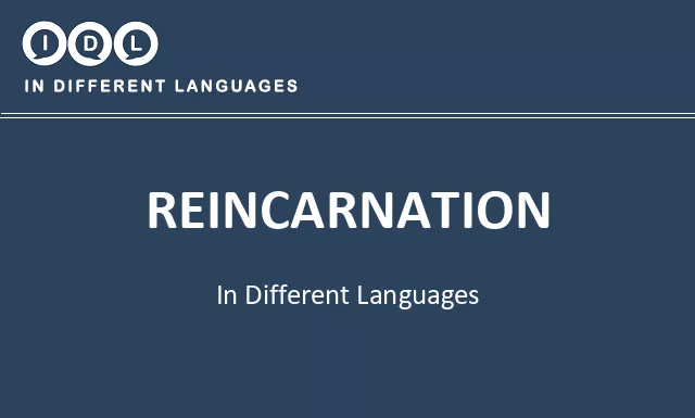 Reincarnation in Different Languages - Image