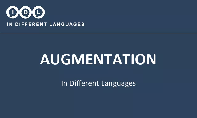 Augmentation in Different Languages - Image