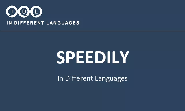Speedily in Different Languages - Image