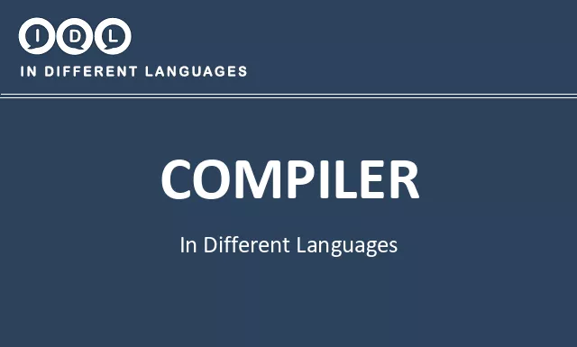 Compiler in Different Languages - Image