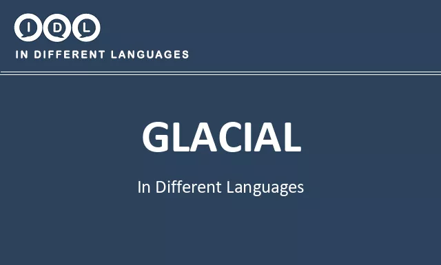 Glacial in Different Languages - Image