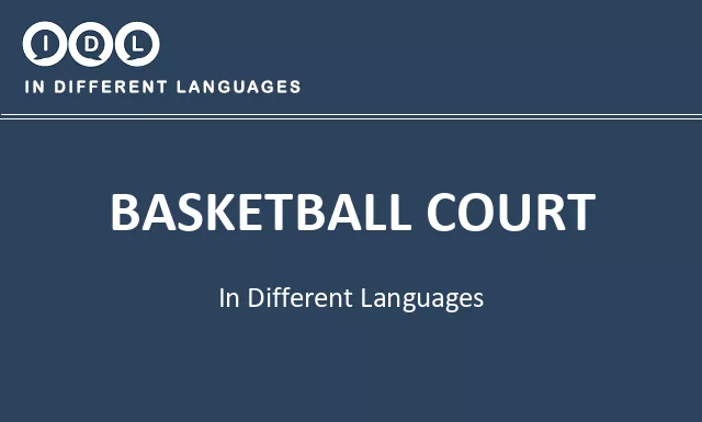 Basketball court in Different Languages - Image