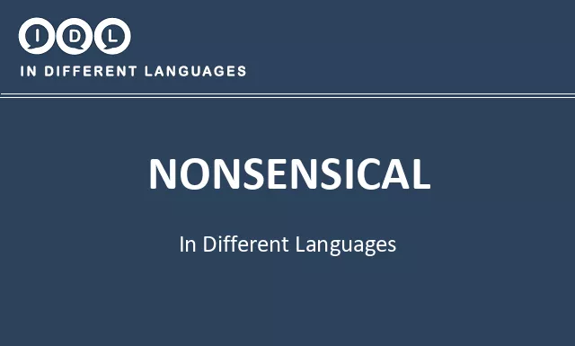 Nonsensical in Different Languages - Image