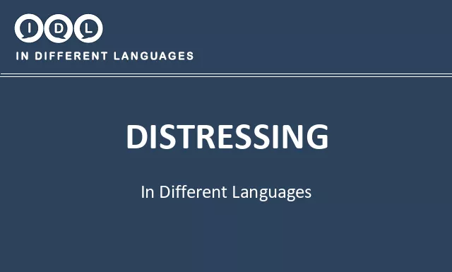 Distressing in Different Languages - Image